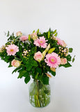 Boeket rond roze