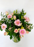 Boeket rond roze