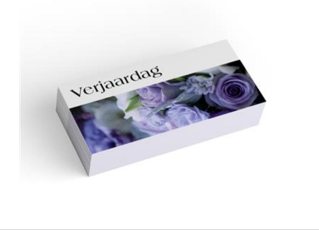 Bloemen-& kadokaartje