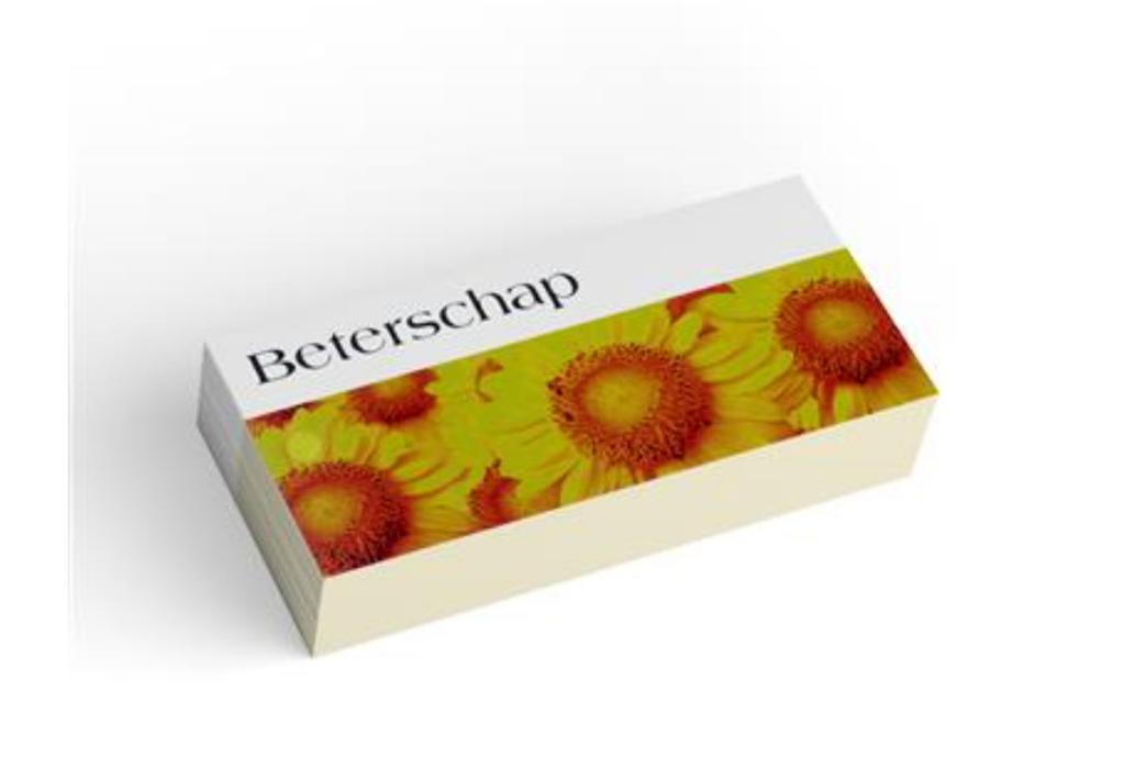 Bloemen-& kadokaartje